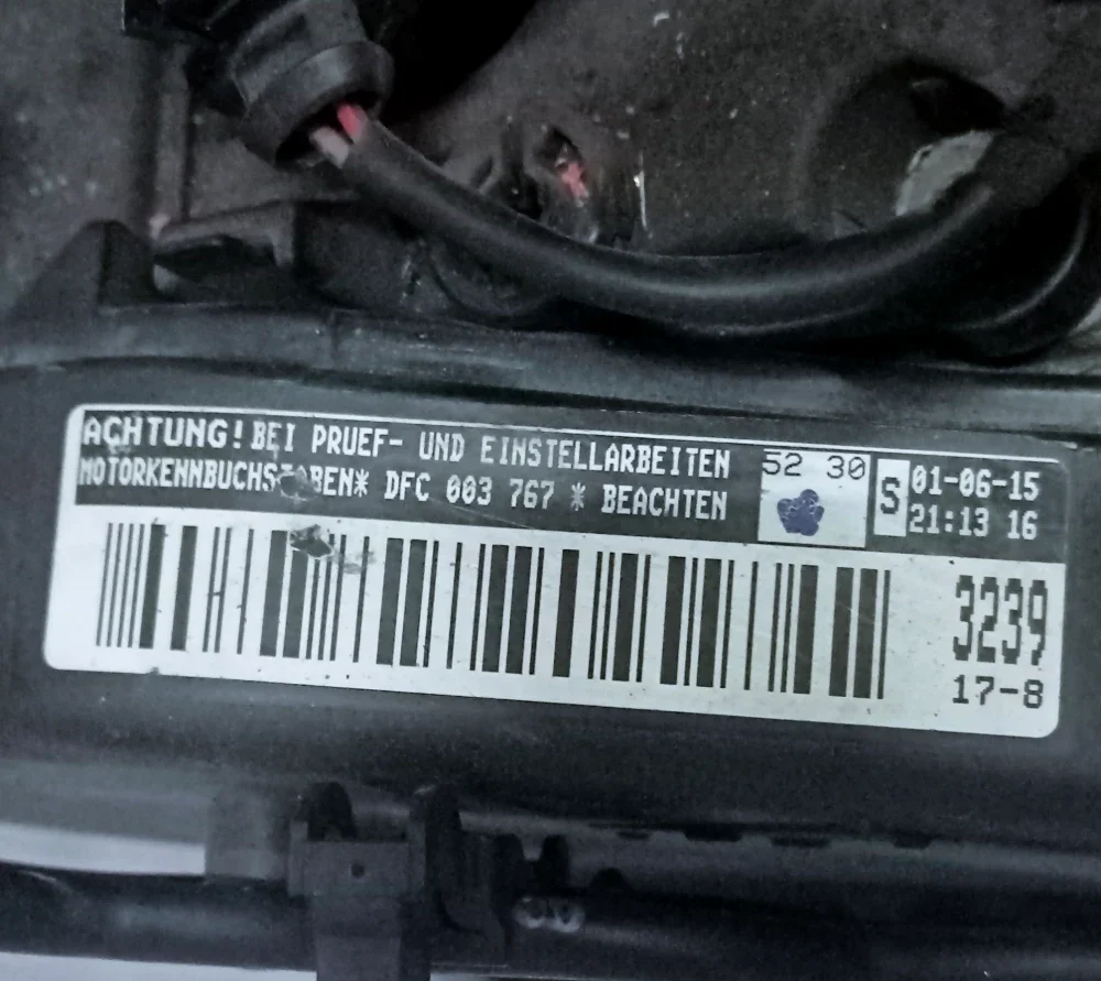 Двигатель VW Passat 2.0 TDI dfca 04L100036L